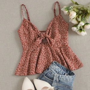 Floral Peplum Top